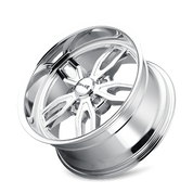 Ridler Type 608, 20X8.5, 5x114.3, ET0, CB72.62, Chrome - 608-2865C