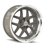 Ridler Type 610, 20X10, 5X120.65, ET0, CB83.82, Grey/Polished Lip - 610-2161G