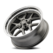 Ridler Type 610, 17X7, 5X127, ET0, CB83.82, Grey/Polished Lip - 610-7773G