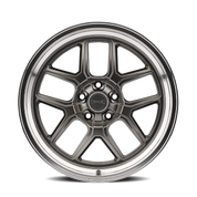 Ridler Type 610, 17X7, 5X120.65, ET0, CB83.82, Grey/Polished Lip - 610-7761G