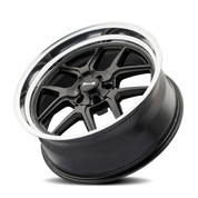 Ridler Type 610, 20X10, 5X120.65, ET0, CB83.82, Matte Black/Polished Lip - 610-2161MB