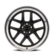 Ridler Type 610, 20X8.5, 5X127, ET0, CB83.82, Matte Black/Polished Lip - 610-2873MB