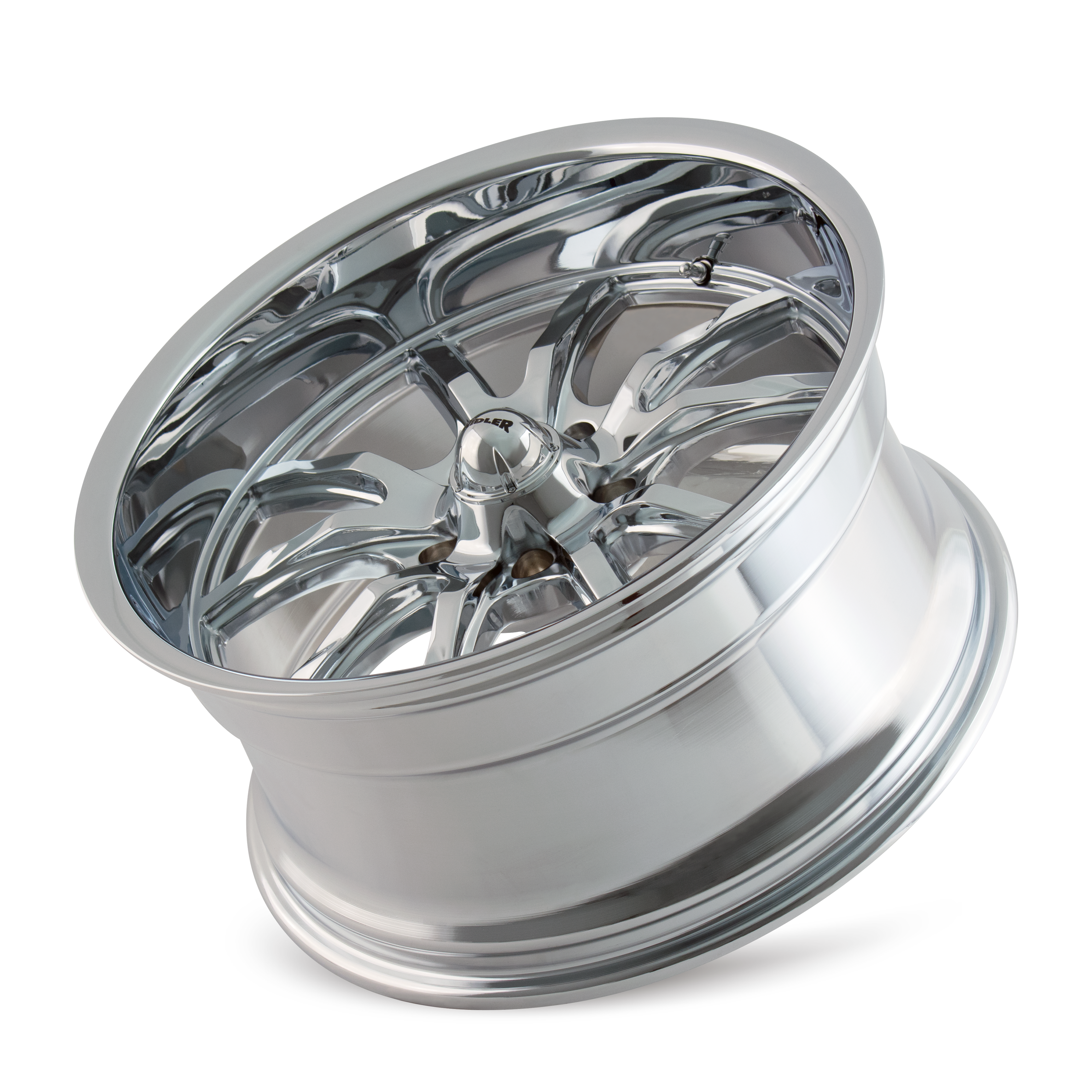 Ridler Type 650, 18X9.5, 5x114.3, ET0, CB83.82, Chrome - 650-8965C
