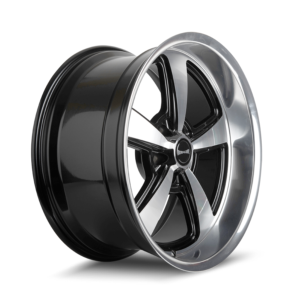 Ridler Type 652, 20X8.5, 5X120.65, ET0, CB83.82, Gloss Black - 652-2861GBD