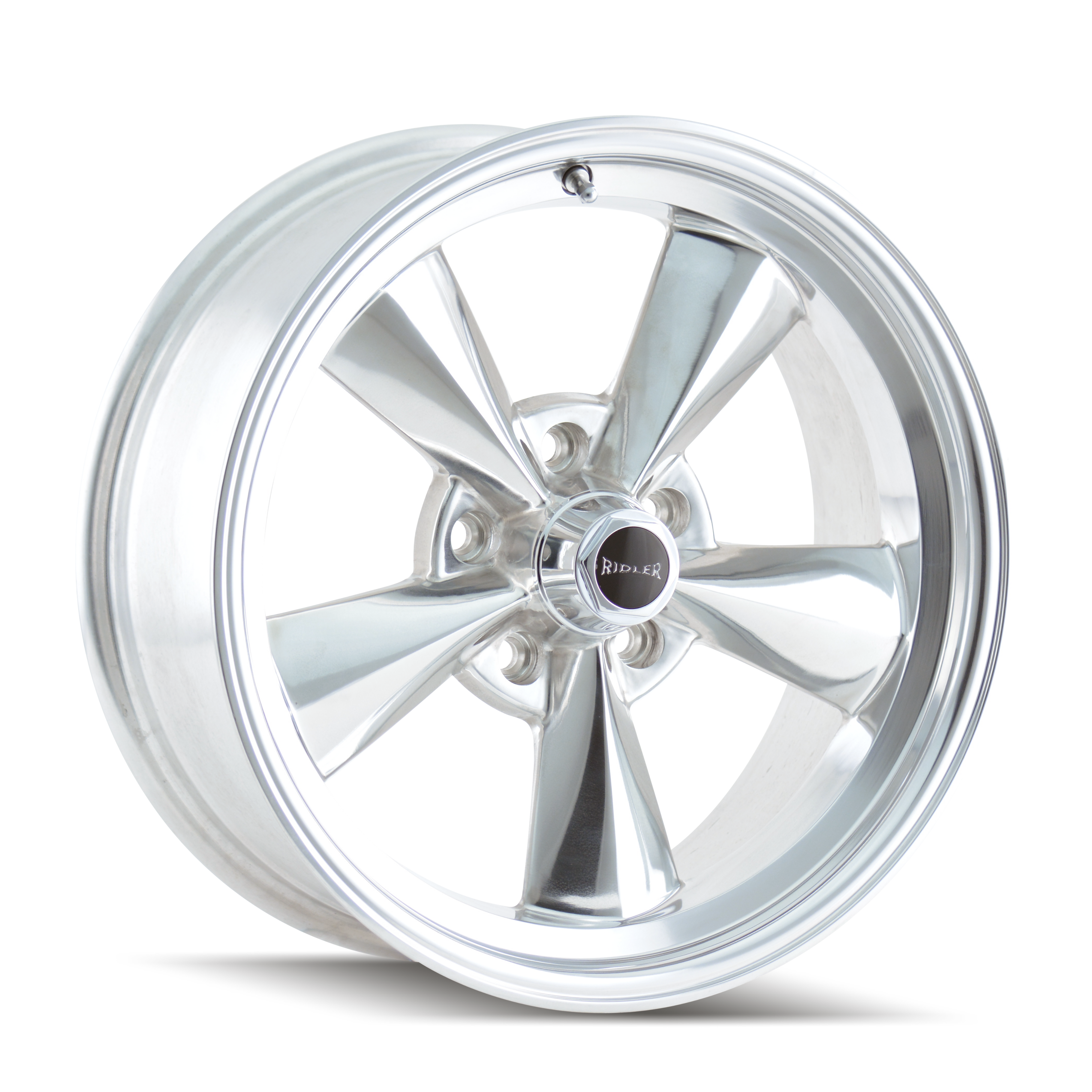 Ridler Type 675, 15X7, 5x114.3, ET0, CB83.82, Polished - 675-5765P