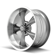 Ridler Type 695, 17X7, 5x114.3, ET0, CB83.82, Grey/Machined Lip - 695-7765G