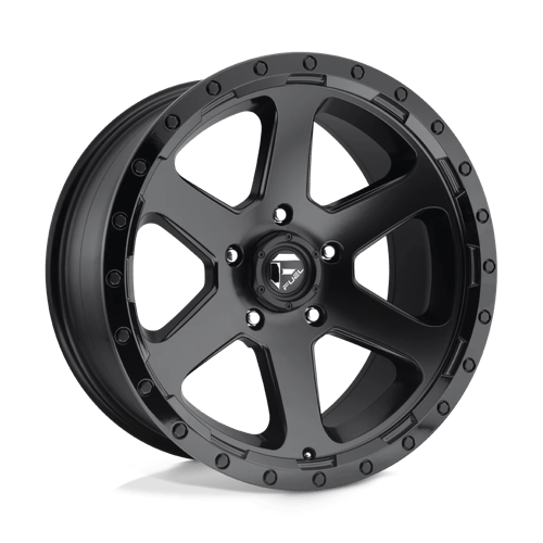 Fuel 1PC D589 RIPPER, 18X9, 6X139.7, ET20, CB108, MATTE BLACK GLOSS BLACK LIP