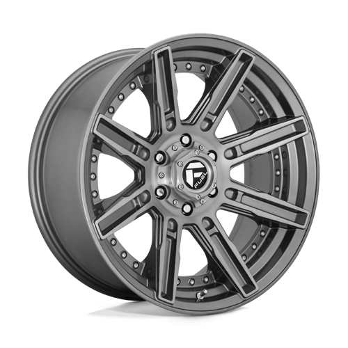 Fuel 1PC D710 ROGUE PLATINUM, 20X9, 6X135, ET1, CB87.1, BRUSHED GUN METAL TINTED CLEAR