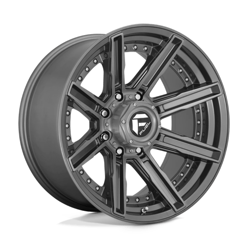Fuel 1PC D710 ROGUE PLATINUM, 20X10, 8X180, ET-18, CB124.2, BRUSHED GUN METAL TINTED CLEAR