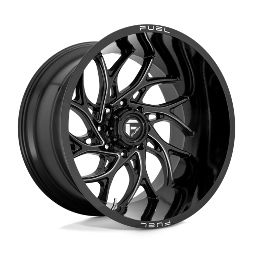 Fuel 1PC D741 RUNNER, 20X9, 8X180, ET1, CB124.2, GLOSS BLACK MILLED