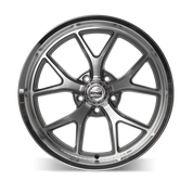 Ridler Type 661, 20X10, 5X120.65, ET0, CB83.82, Gloss Grey With Diamond Cut Face And Lip - 661-2161GGD