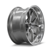 Ridler Type 661, 20X10, 5X120.65, ET0, CB83.82, Gloss Grey With Diamond Cut Face And Lip - 661-2161GGD