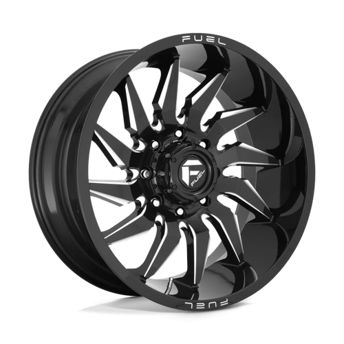 Fuel 1PC D744 SABER, 20X10, 5X127, ET-18, CB71.5, GLOSS BLACK MILLED