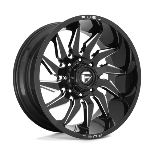 Fuel 1PC D744 SABER, 22X10, 5X127, ET-18, CB71.5, GLOSS BLACK MILLED
