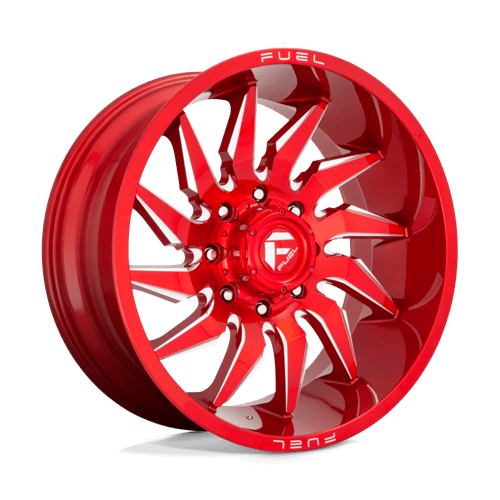 Fuel 1PC D745 SABER, 24X12, 5X127, ET-44, CB71.5, CANDY RED MILLED