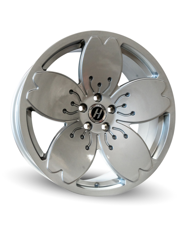 Heritage Wheel Sakura, 18x9.5, 5x98 to 5x105, ET22, CB73.1, Silver