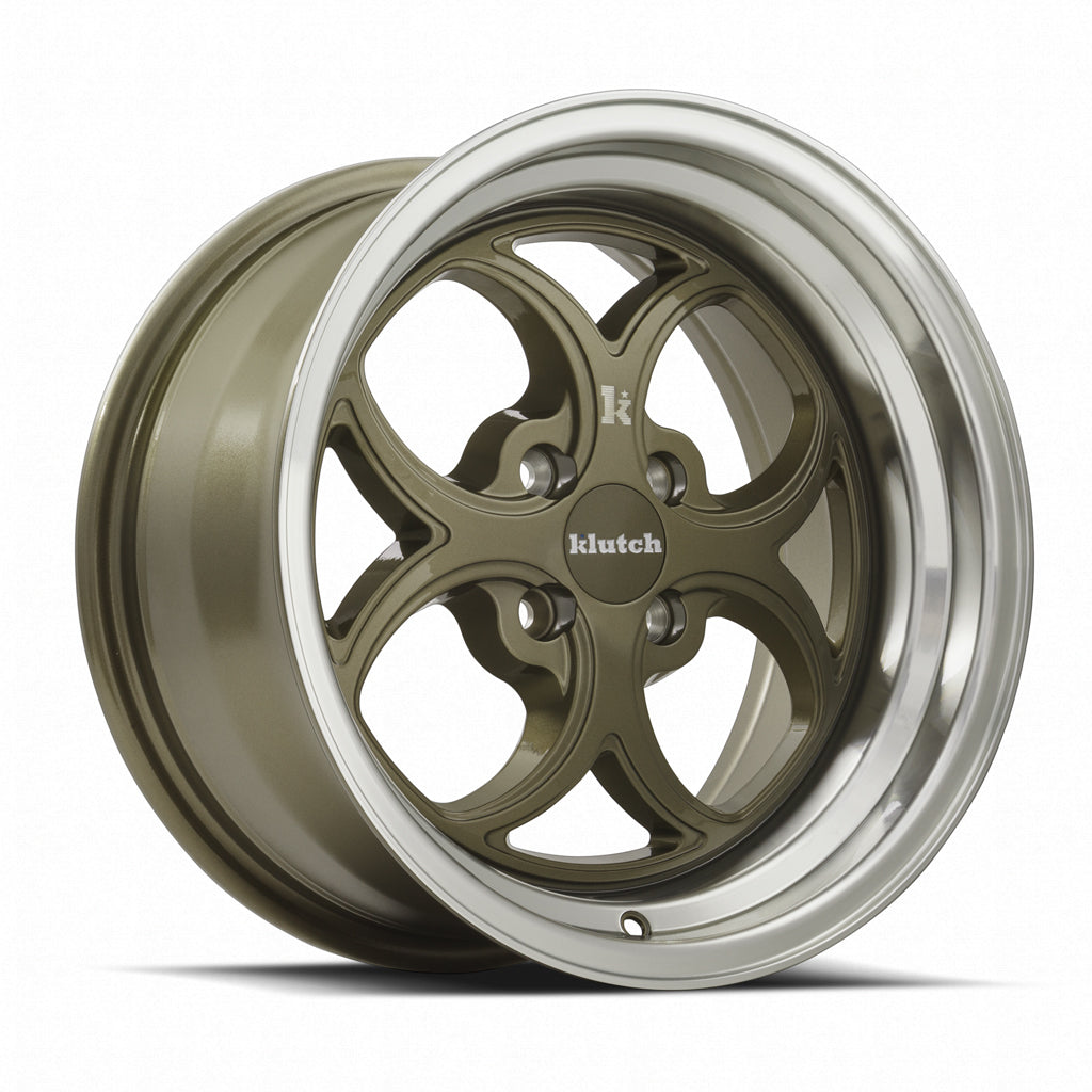 Klutch SL2, 15x8.5, 4x100, ET17, CB73.1, Bronze Machined Lip
