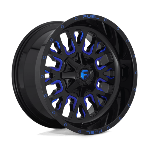 Fuel 1PC D645 STROKE, 18X9, 5X114.3/5X127, ET-12, CB78.1, GLOSS BLACK BLUE TINTED CLEAR