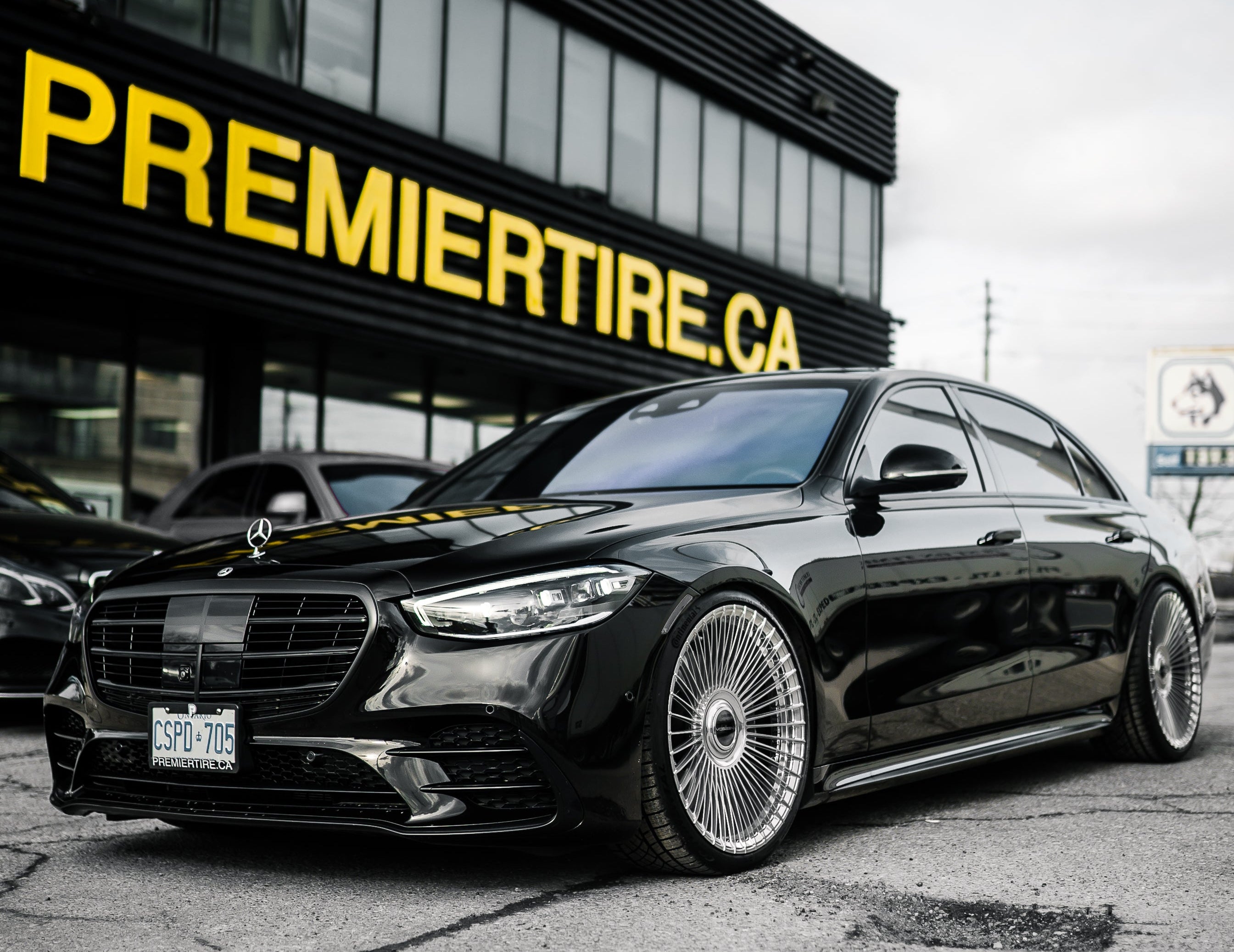 Black S Class on Vossen Forged Wheels