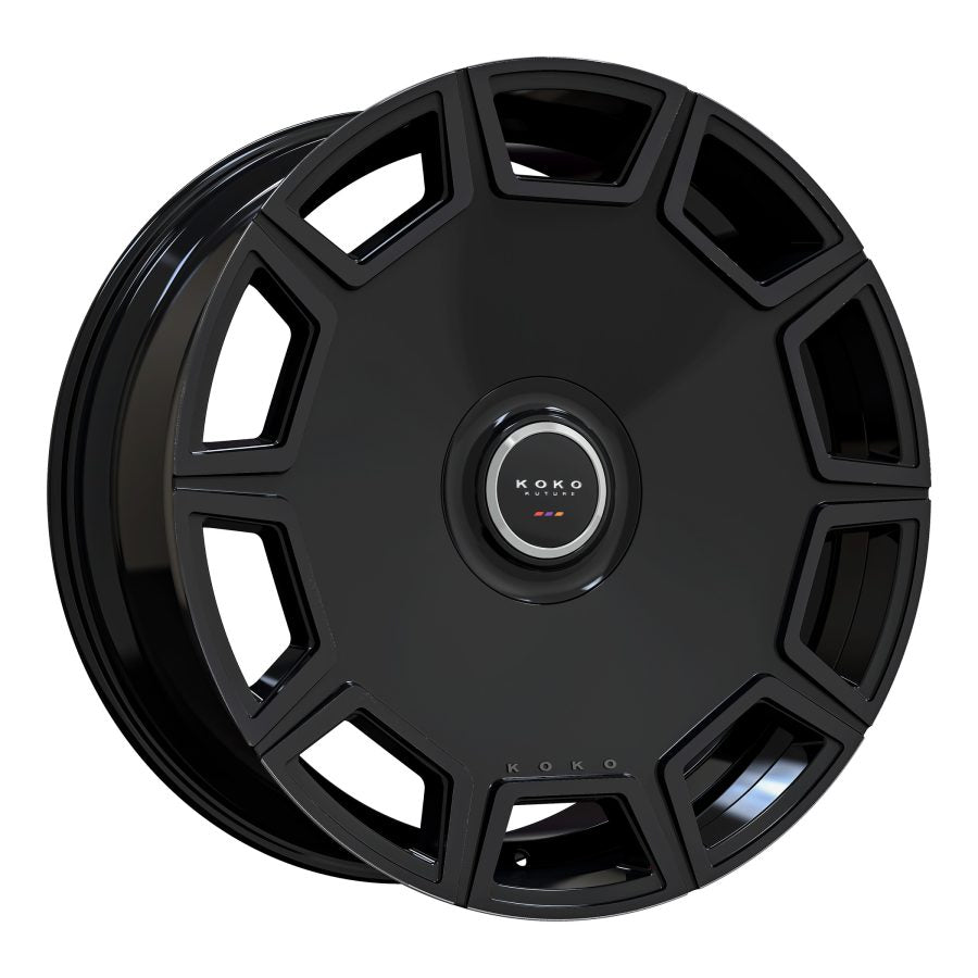 Koko Kuture Sicily, 22x10.5, 5x100 to 5x132, ET20 to 45, CB54.1 to 84.1, Gloss Black  - 2215Z20KOSICGB