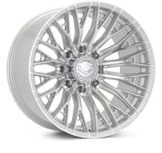 Vossen Wheels HFX6, Ultra Deep Concave Profile, 22X12, 8X180, ET-44, CB124.3, Silver Polished