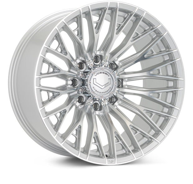 Vossen Wheels HFX6, Ultra Deep Concave Profile, 22X12, 8X180, ET-44, CB124.3, Silver Polished