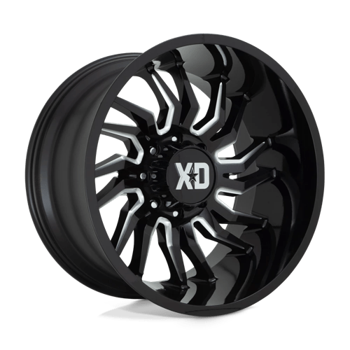XD XD858 TENSION, 22X10, 6X135, ET-18, CB87.1, GLOSS BLACK MILLED
