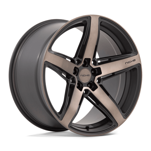Niche 1PC M271 TERAMO, 20X10.5, 5X115, ET20, CB71.5, MATTE BLACK W DOUBLE DARK TINT
