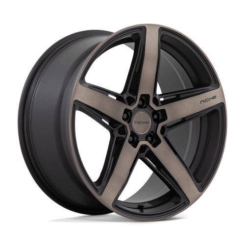 Niche 1PC M271 TERAMO, 20X9, 5X108, ET38, CB63.36, MATTE BLACK W DOUBLE DARK TINT