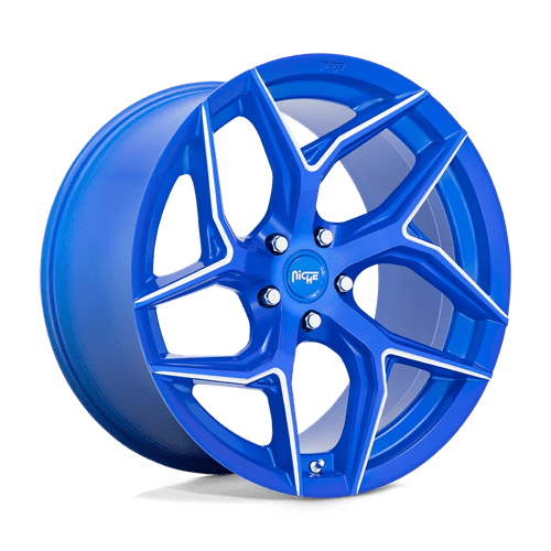 Niche 1PC M268 TORSION, 20X9, 5X112, ET25, CB66.56, ANODIZED BLUE MILLED