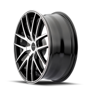Touren TR60 3260, 17X7.5, 5X110/5X115, ET42, CB72.62, Black/Machined Face/Black Ring - 3260-7711B