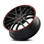 Touren TR60 3260, 18X8, 5X110/5X115, ET40, CB72.62, Black/Red Ring - 3260-8811BR