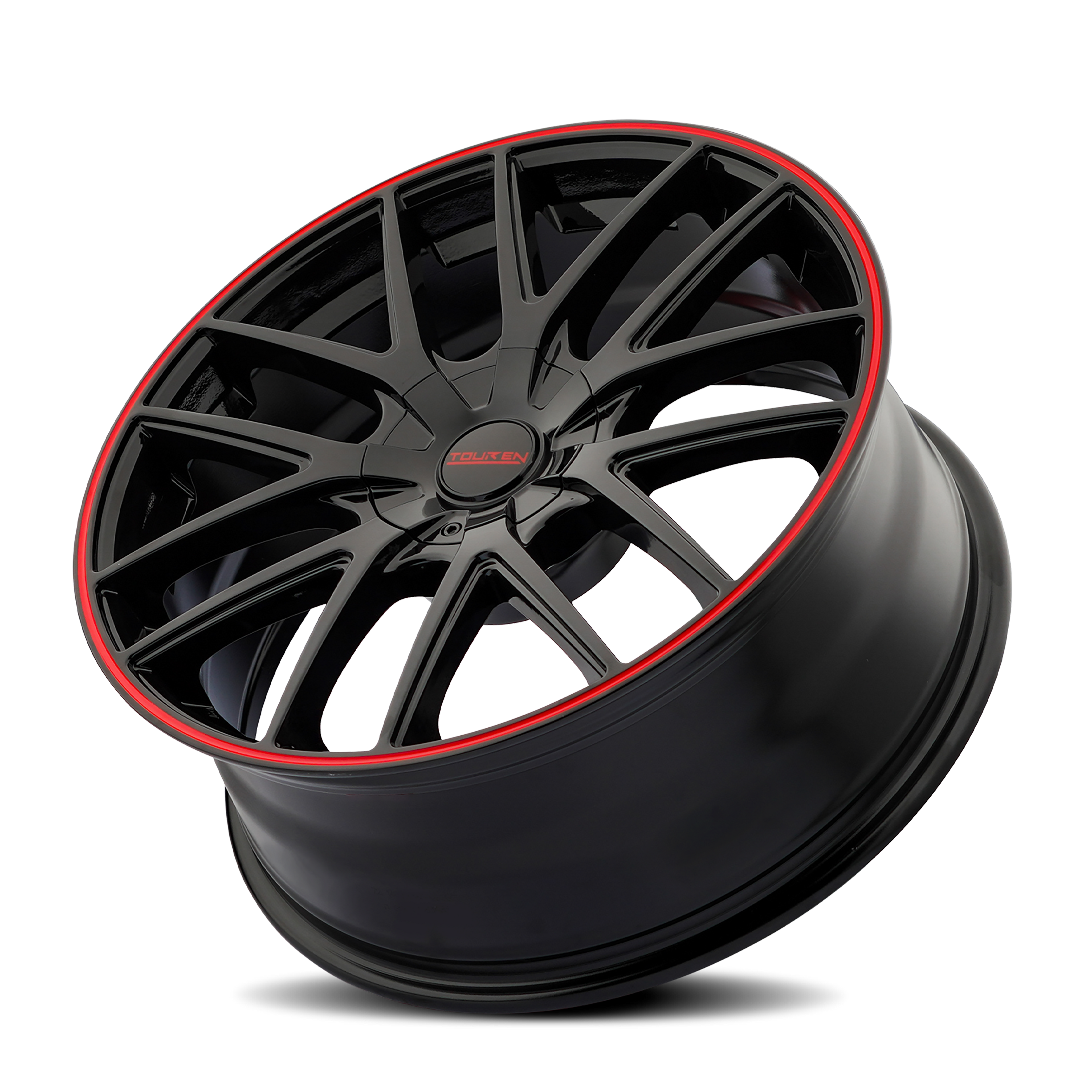 Touren TR60 3260, 18X8, 5x100/5x114.3, ET40, CB72.62, Black/Red Ring - 3260-8803BR