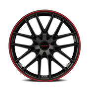 Touren TR60 3260, 17X7.5, 5x100/5x114.3, ET42, CB72.62, Black/Red Ring - 3260-7714BR