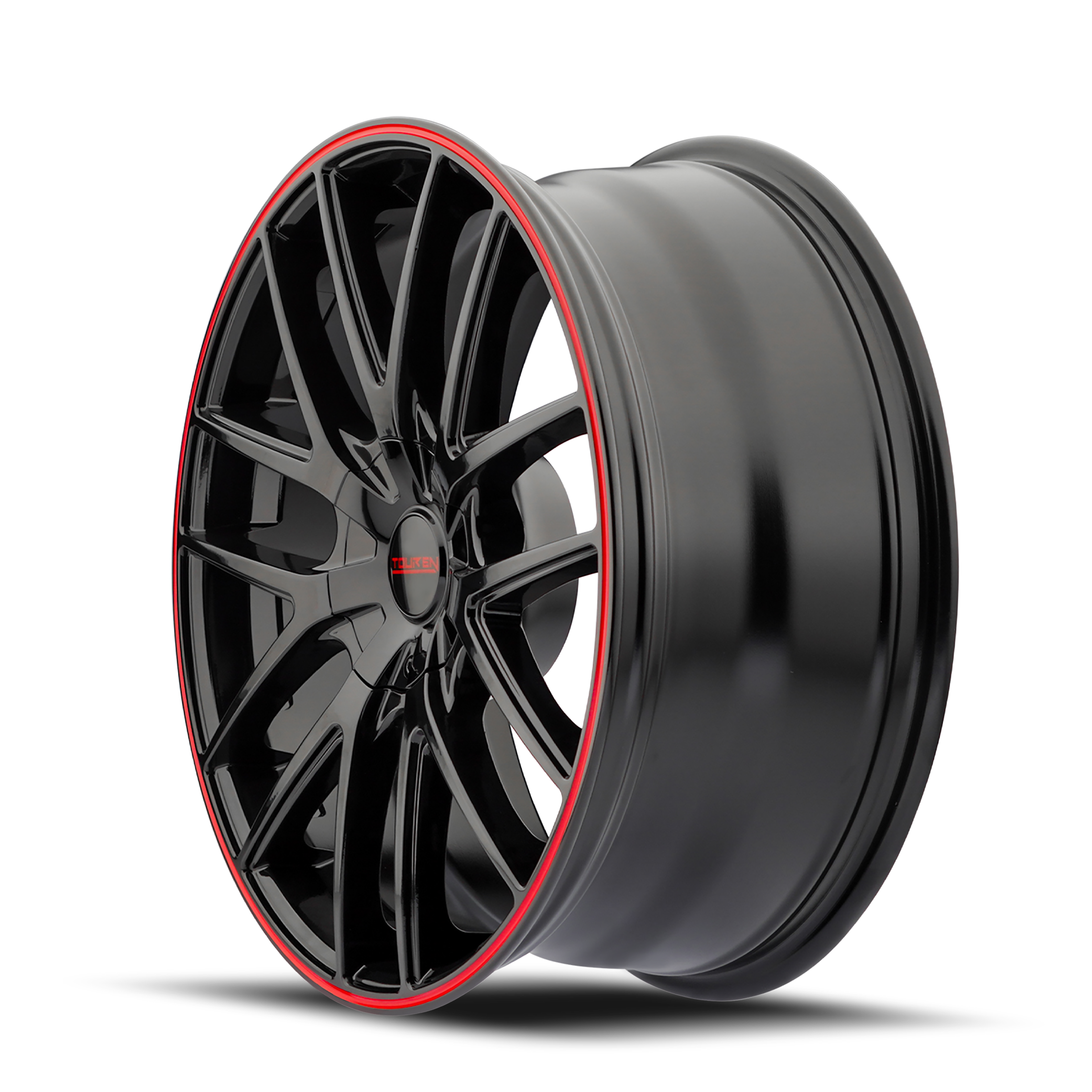 Touren TR60 3260, 17X7.5, 5x100/5x114.3, ET42, CB72.62, Black/Red Ring - 3260-7703BR