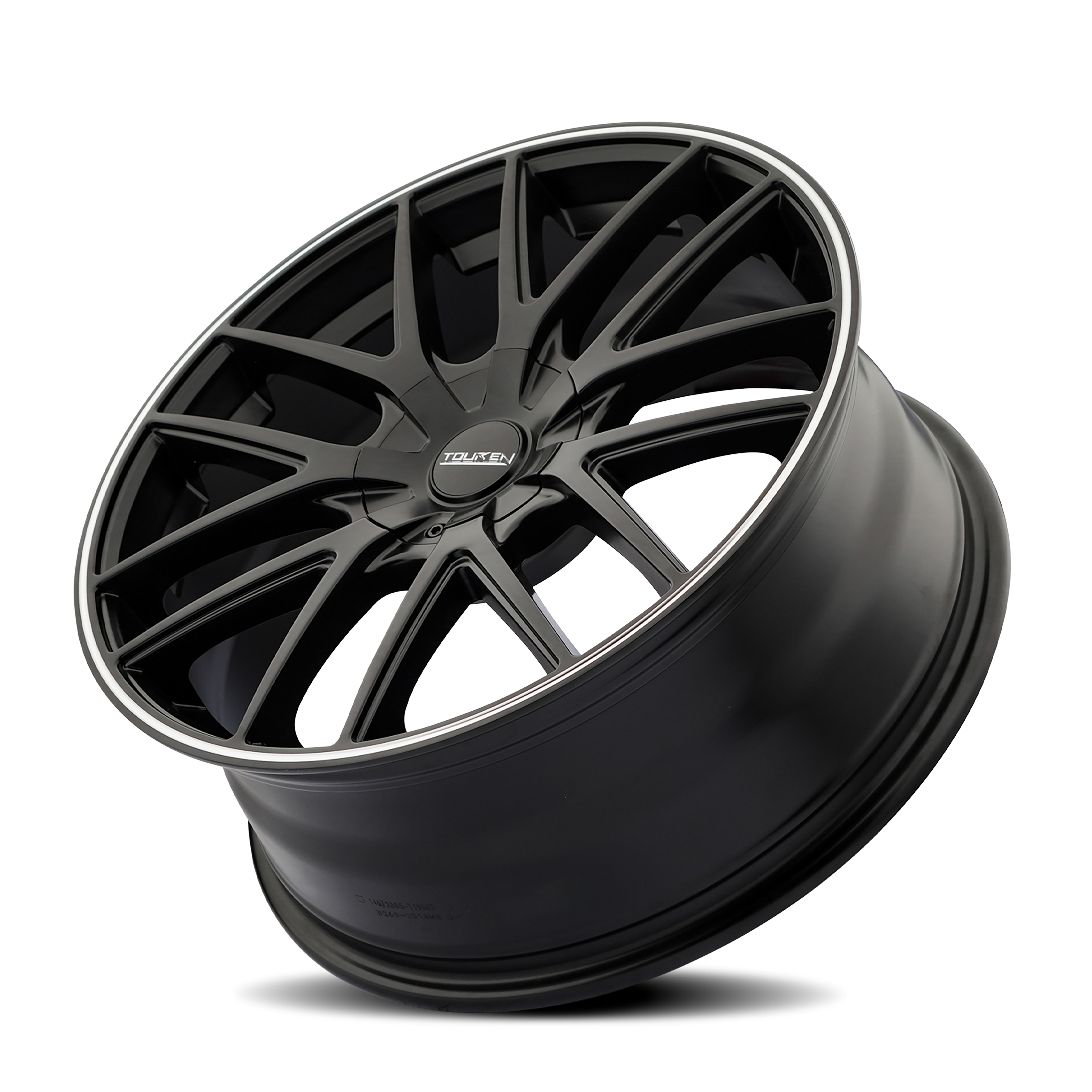 Touren TR60 3260, 17X7.5, 5X110/5X115, ET42, CB72.62,  Matte Black/Machined Ring - 3260-7711MB