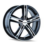 Touren TR62 3262, 18X7.5, 5x100/5x114.3, ET40, CB72.62, Black/Machined Face/Machined Lip - 3262-8703B