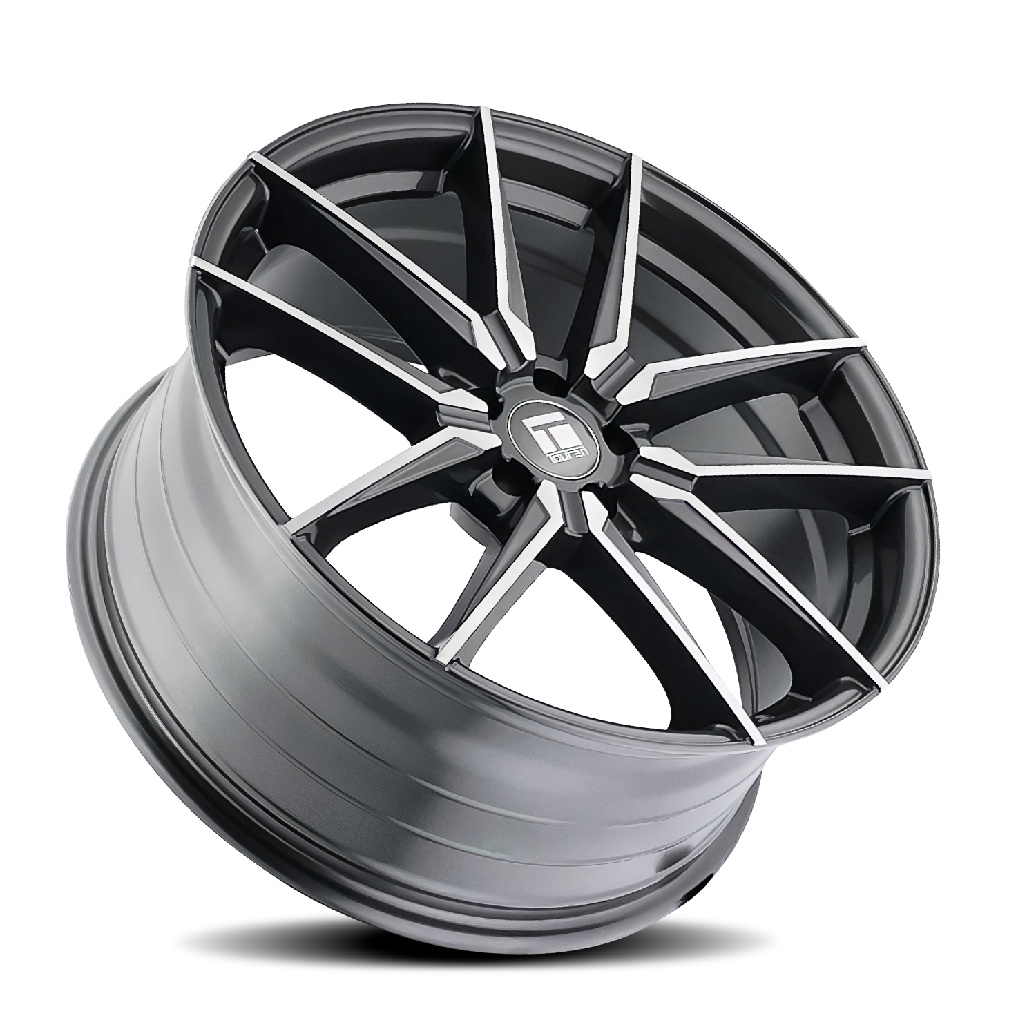 Touren TR94 3294, 20X9, 5X120, ET35, CB72.56, Brushed W/ Dark Graphite Window - 3294-2912TG35