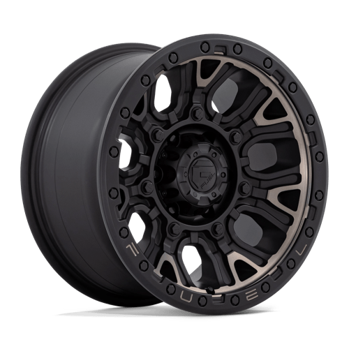 Fuel 1PC D824 TRACTION, 17X9, 6X135, ET1, CB87.1, MATTE BLACK W DOUBLE DARK TINT