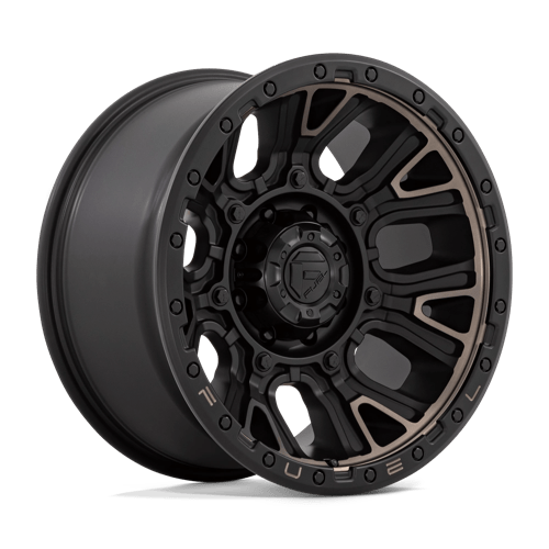 Fuel 1PC D824 TRACTION, 20X10, 8X170, ET-18, CB125.1, MATTE BLACK W DOUBLE DARK TINT