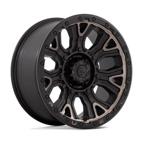 Fuel 1PC D824 TRACTION, 20X9, 6X135, ET1, CB87.1, MATTE BLACK W DOUBLE DARK TINT