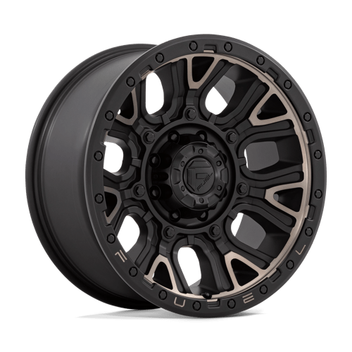 Fuel 1PC D824 TRACTION, 20X9, 8X170, ET1, CB125.1, MATTE BLACK W DOUBLE DARK TINT