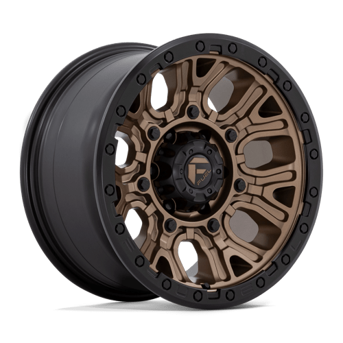 Fuel 1PC D826 TRACTION, 17X9, 6X139.7, ET1, CB106.1, MATTE BRONZE W/ BLACK RING