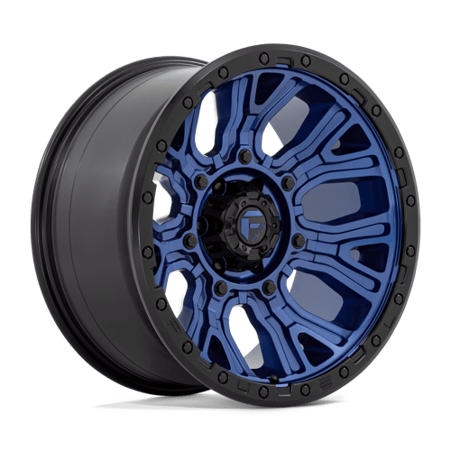 Fuel 1PC D827 TRACTION, 20X10, 6X139.7, ET-18, CB106.1, DARK BLUE W/ BLACK RING