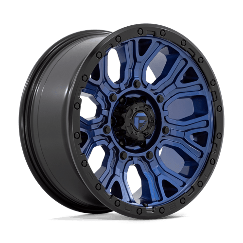 Fuel 1PC D827 TRACTION, 20X9, 6X139.7, ET1, CB106.1, DARK BLUE W/ BLACK RING