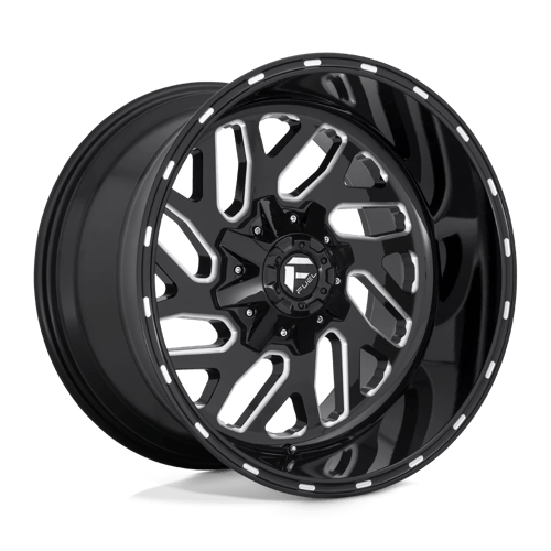 Fuel 1PC D581 TRITON, 22X12, 8X165.1, ET-43, CB125.1, GLOSS BLACK MILLED