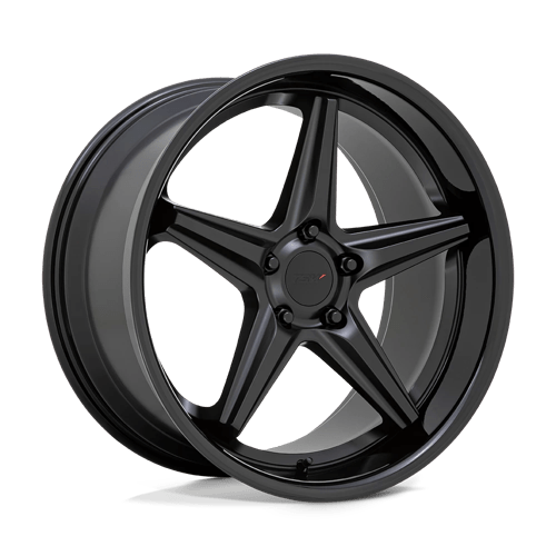 TSW LAUNCH, 20X10, 5X114.3, ET25, CB76.1, MATTE BLACK W/ GLOSS BLACK LIP
