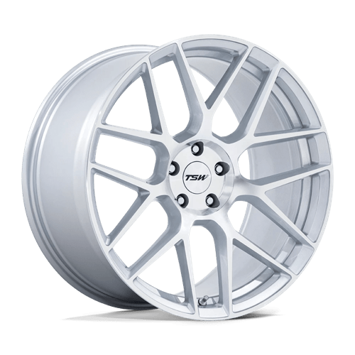 TSW TW002 LASARTHE, 22X9, 5X112, ET27, CB66.56, GLOSS SILVER MACHINED
