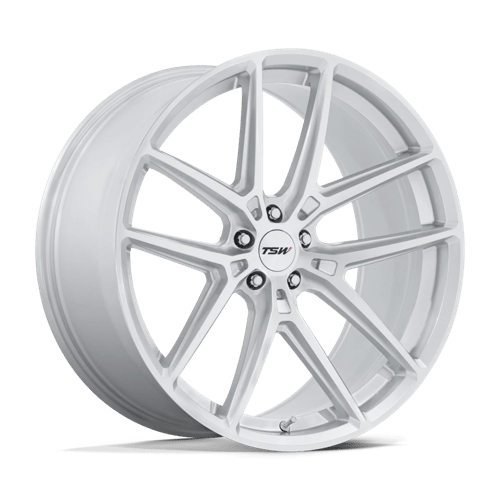 TSW TW006 IMOLA, 19X8.5, 5X114.3, ET35, CB72.56, GLOSS SILVER W/ MACHINED FACE