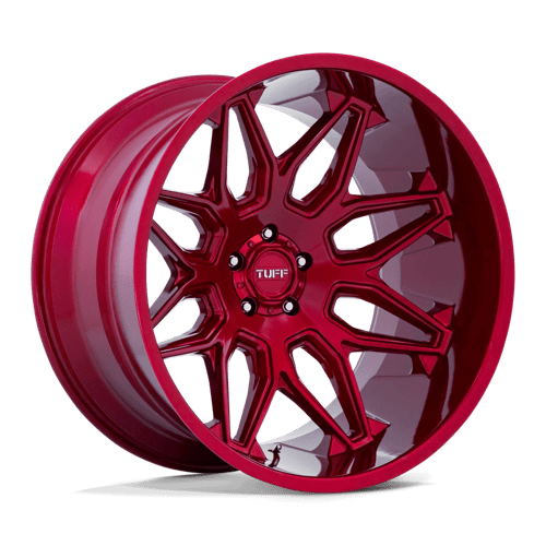 Tuff T3B, 20X12, 5X127, ET-45, CB71.5, CANDY RED